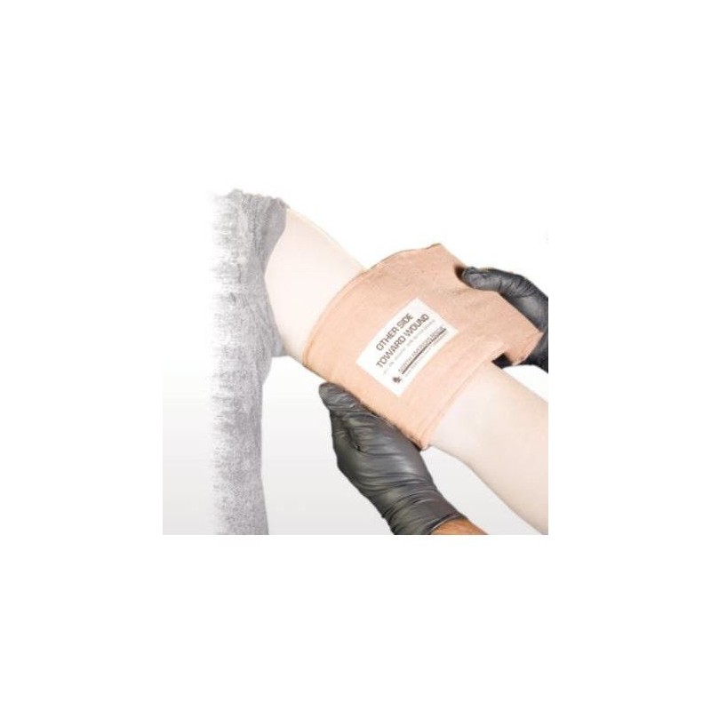 6" Emergency Trauma Dressing (ETD) Flat Fold w/ Pressure Bar