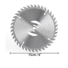 JRFCING Grass Trimmer Blade Heads Replacements - 6in Saw Blades Aperture 8mm, Metal Cutter Blades Replacement Suitable for Most Electrical Weed Wacker stringless Weed Eater 5PCS