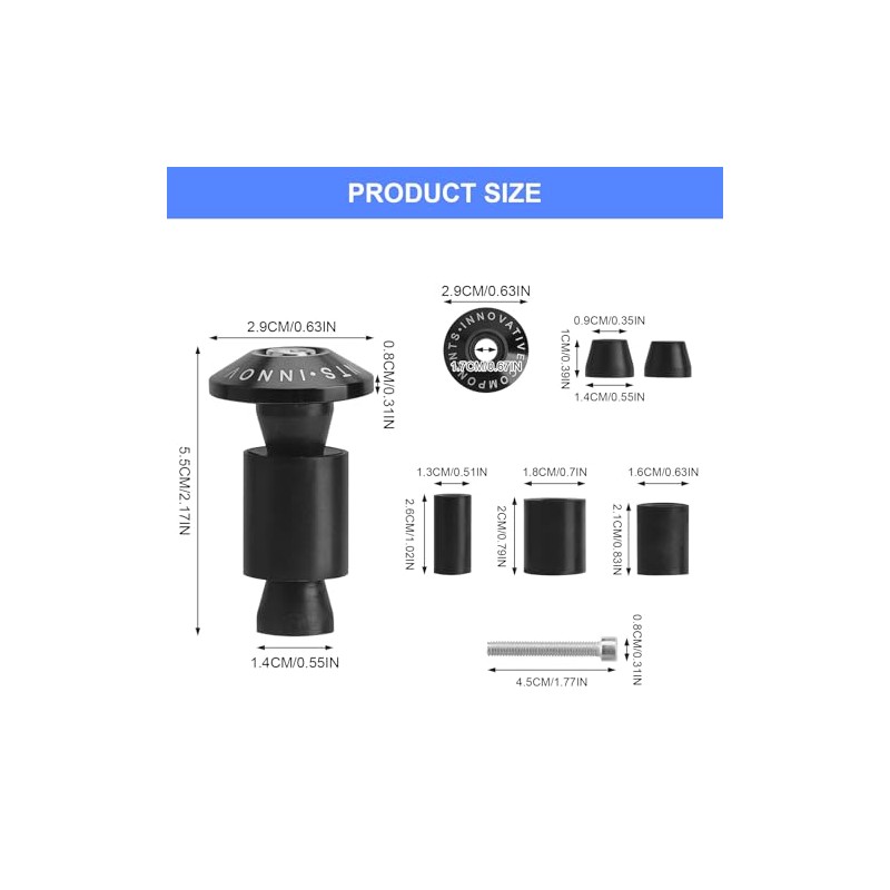 Motorcycle Handlebar Weights Handlebar Ends Motorcycle CNC 22 mm Black