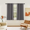 NICETOWN Grey Blackout Curtain 54 inches Long, Grommet Room Darkening