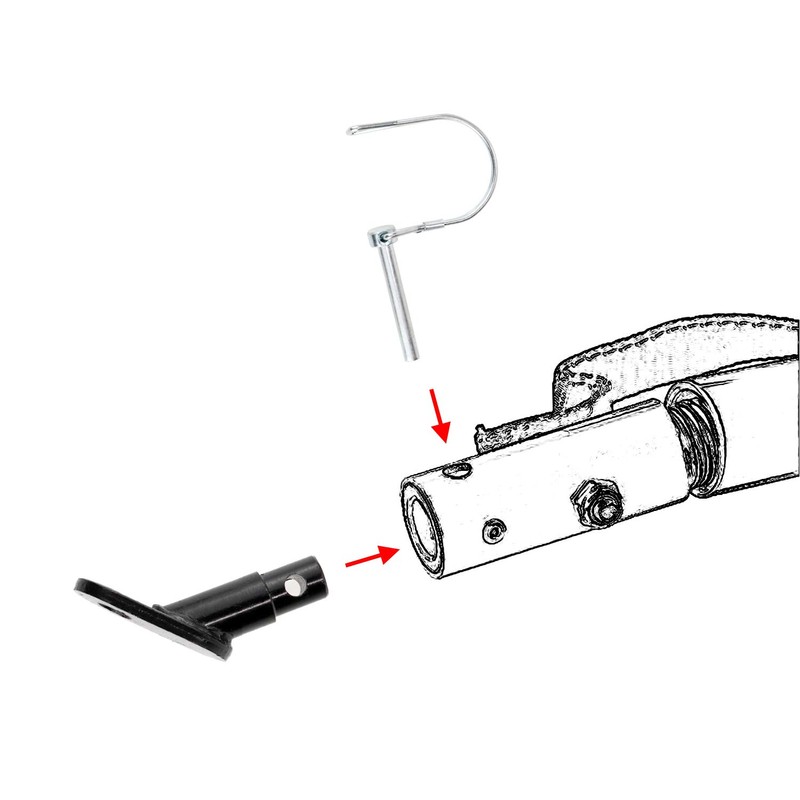 Biange Bike Trailer Hitch Connector, Cycling Adapter Accessories (1 Pack,