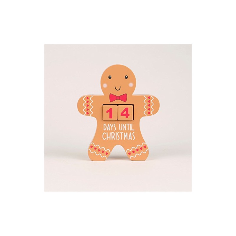 GINGERBREAD MAN ADVENT CALENDAR CHRISTMAS COUNTDOWN BLOCK