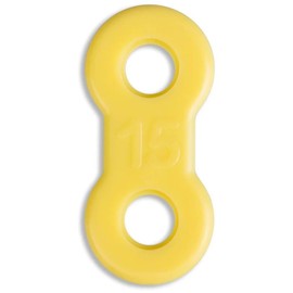 10 Pack: Replacement Straps for Anti-Snoring Appliance, 100% Latex Free Straps, EMA Compatible Straps (Yellow (Medium), 15mm)