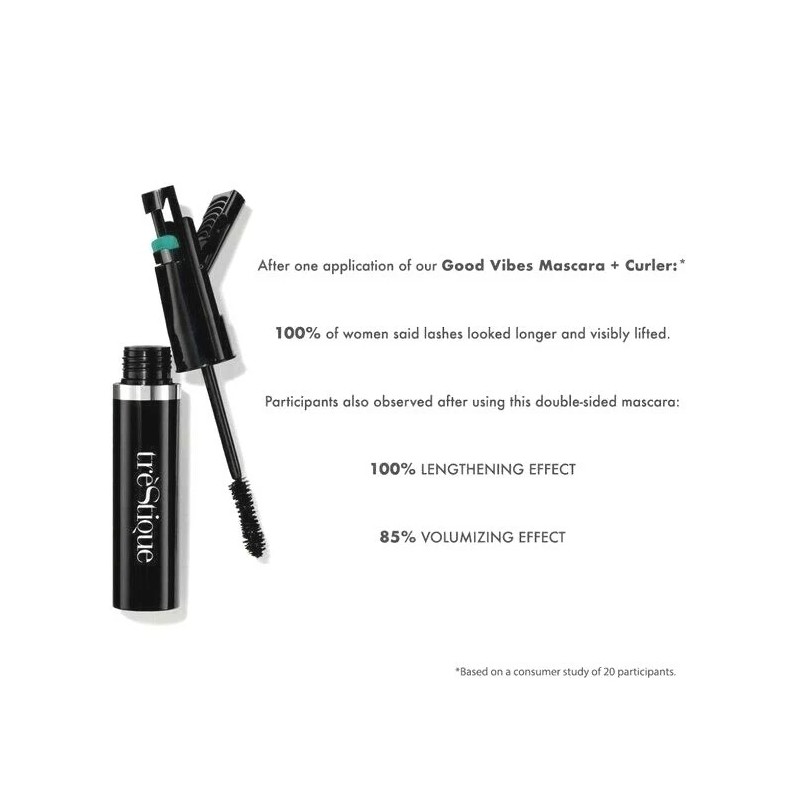 treStiQue TRÈSTIQUE Good Vibes 2-in-1 Lash Curler + Mascara
