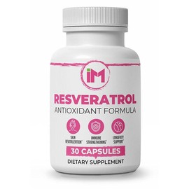IM Resveratrol Antioxidant Formula with Magnesium & Lemongrass – Supports Healthy Fitness, Beauty & Cellular Health – Dietary Supplement