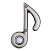Waterwood Music Note Doorbell in Pewter Environment Friendly Solid Recycled