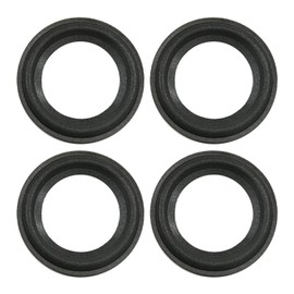 Fielect 4Pcs 2.5inch/63mm Foam Speaker Edge Surround Rings Replacement Kit for Speaker Repair or DIY Black