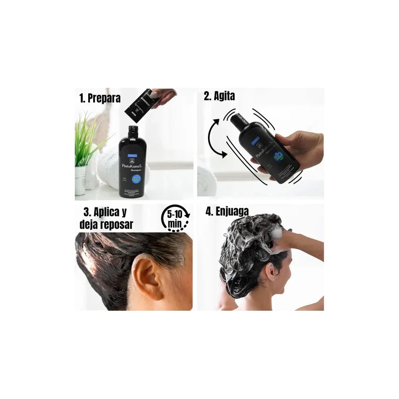Shampoo Pintakanas 4 Piezas Sin Peroxido Ni Amoniaco