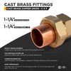 Supply Giant DDGV0114 1-1/4" Copper Union Fitting with Sweat to