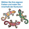 Baker Ross FN194 Gecko Lizard Window Decoration Set 15 Pack