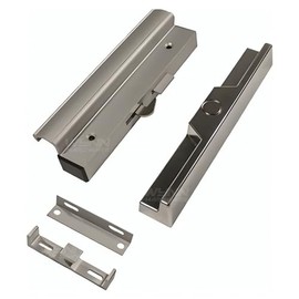 Sliding Patio Glass Door Aluminum Silver Finish Handle Set Replacement with 4-15/16" Hole Spacing - Interior and Exterior Pull Handles with Screws - Fix and Repair Door Hardware