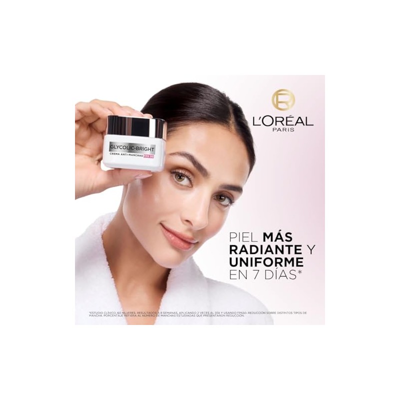 L'Oréal Paris Glycolic Bright Crema de Día Anti Manchas con