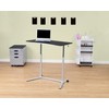 Calico Designs 51230 Sierra Height Adjustable Desk, Silver/Black 37.5 Inch