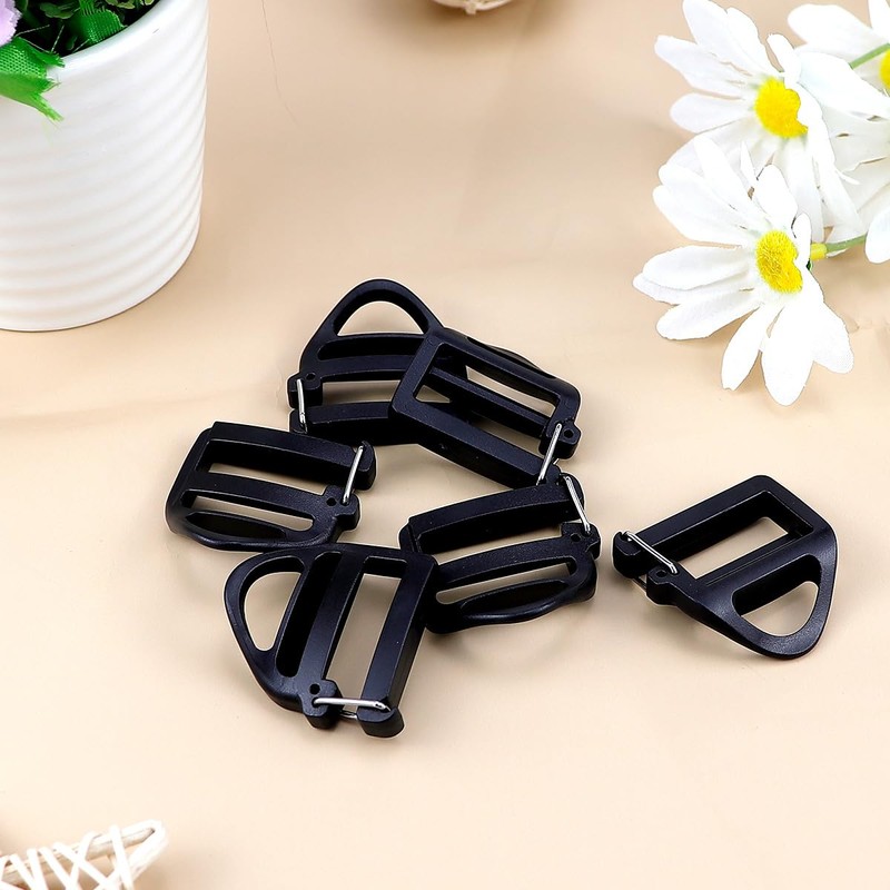 LNQ LUNIQI Pack of 20 Adjustable Buckles Webbing, 25mm Hardware
