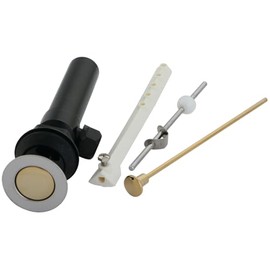 Kingston Brass KP1004 Bathroom Sink Drain, Polished Chrome/Polished Brass