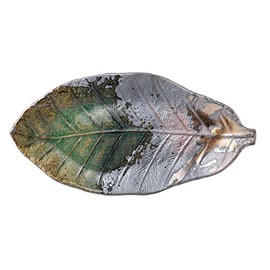 Banko Ware 16053 Iga Kinsai Park Leaf No. 10 Long Plate, Rectangular Plate, Diameter Approx. 12.6 inches (32 cm), Made in Japan