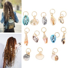 Joyería Anillos para el Cabello y Trenzas - Concha, Pinzas para el Cabello y Rastas