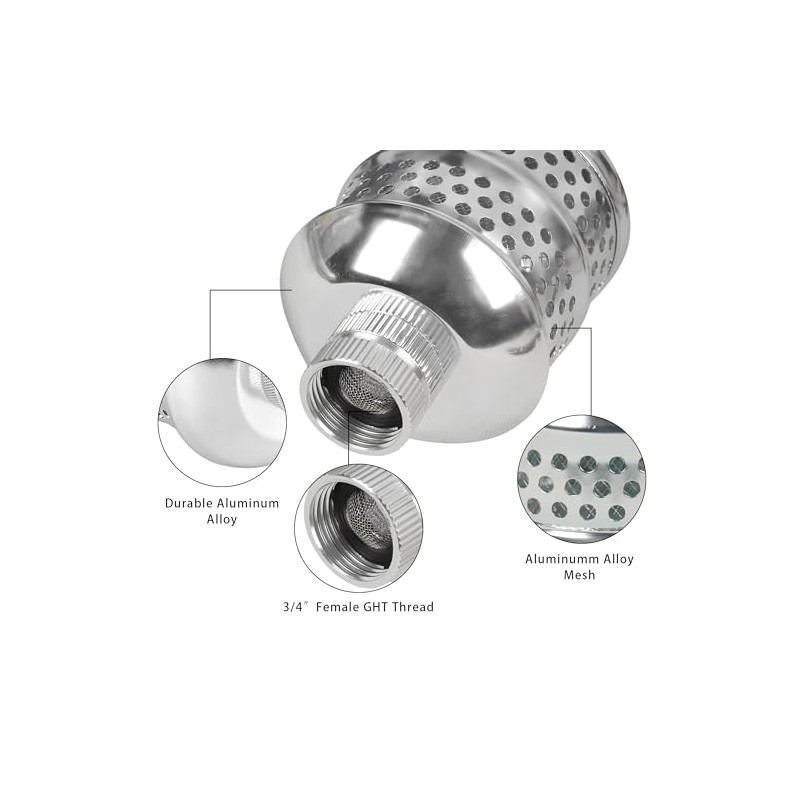 Gentle Garden Bubbler Sprinkler Heads - 2 Pack Aluminum Diffusers