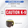 Magnet Magnetic Sign Caution K-9 for Car Or Truck with
