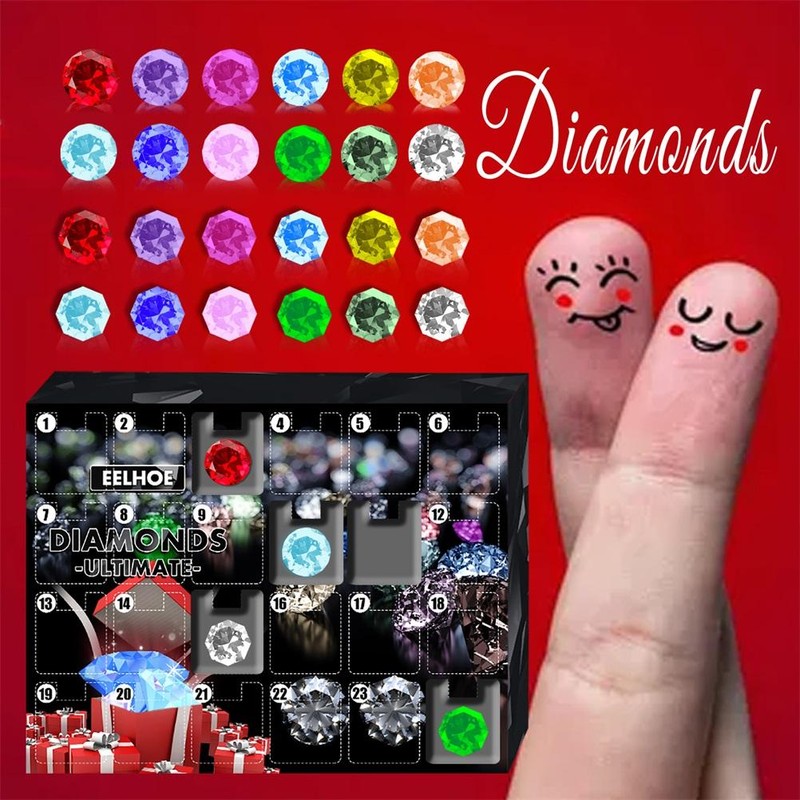 24Pcs/Set Christmas Countdown Calendar Toy Christmas Advent Calendar Decompression Gift
