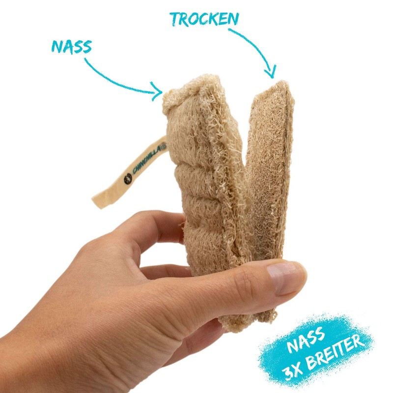 Chinchilla® Loofah Sponge Kitchen Sponges, 7 Sustainable Washing Up Sponges