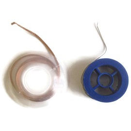 2' (2 Feet) Soldering Wire Rosin core (0.88mm diameter) + 5' (5 Feet) Solder wick 0.1" thickness