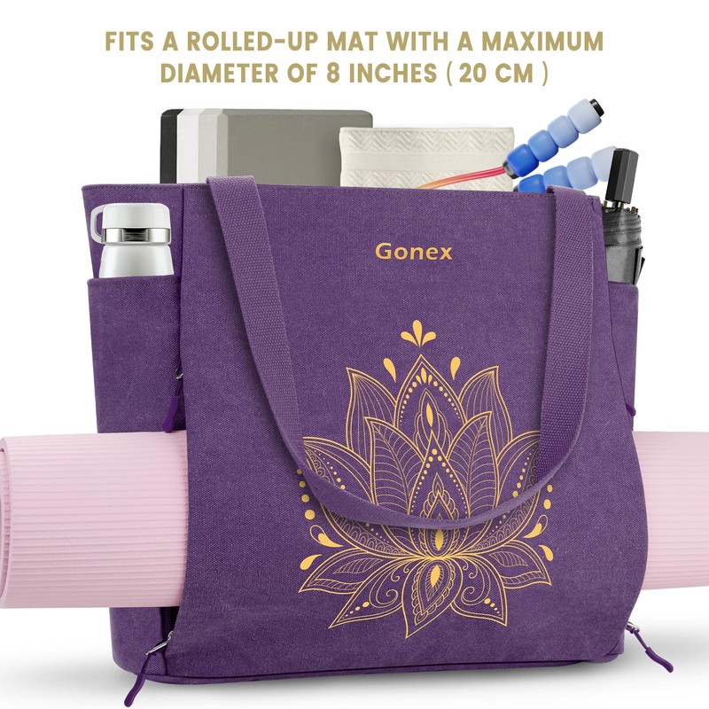 Gonex Yoga Mat Bag for Women with Zipper Mat Carrier