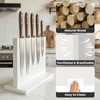 THMINS White Magnetic Knife Holder, Double-Sided Magnetic Knife Block Universal