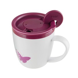 reer 88092 Tasse mit Sicherheitsdeckel, weiß