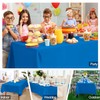 Blue Table Cloth Plastic Premium 6 Pack Thick Blue Disposable