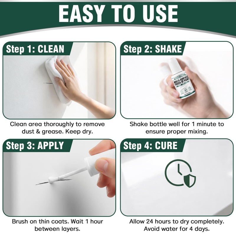 White Touch Up Paint Pen - Multi Surface White Paint