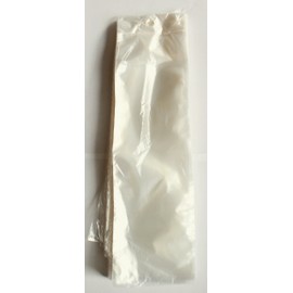 Elara PB-SPSL10 HDPE Disposable Saddle Pack Silverware Bag with Flip Top Closure, 3-1/2" Width x 10" Height, Clear, Case of 2000