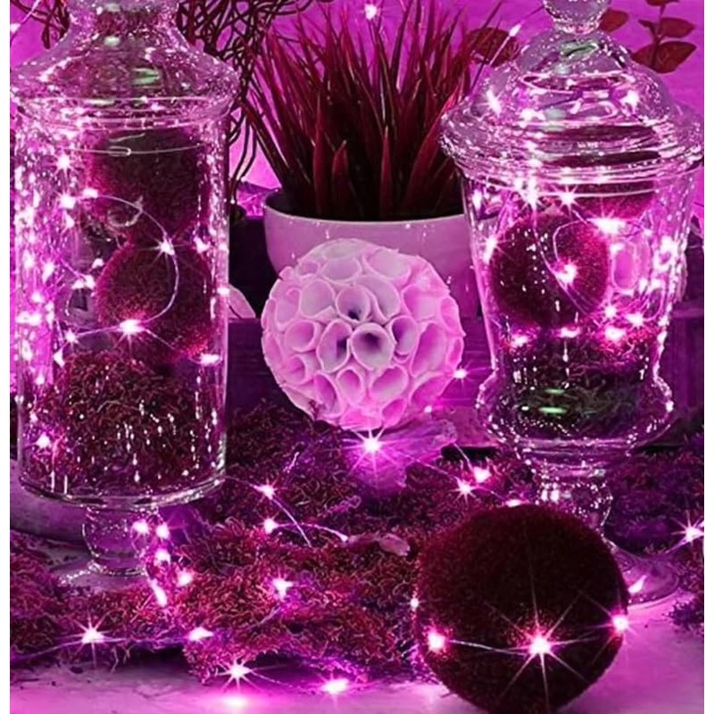 Volunx USB Pink Fairy Lights 2/5/10m Copper USB Plug in,