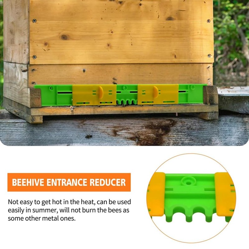 Aswalling 6 Pack Beehive Entrance Reducer Bee Hive Mouse Guard