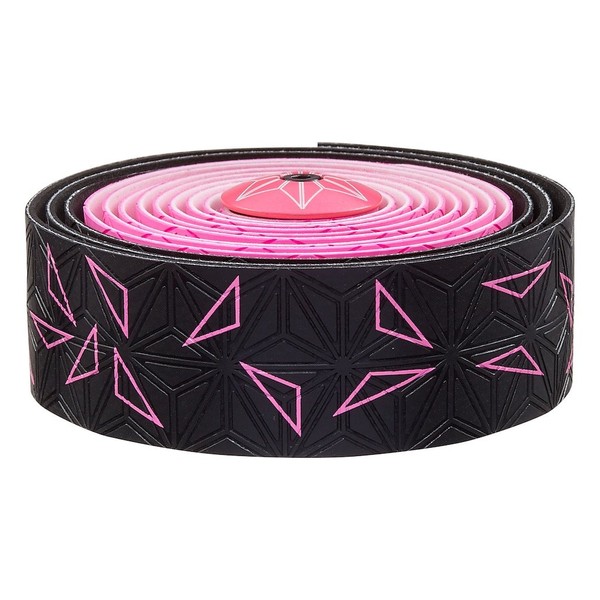 Supacaz Super Sticky Kush Star Fade Handlebar Tape, Neon Pink