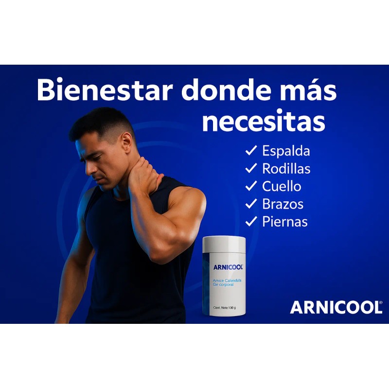 Pack 3 Gel Árnica Caléndula Arnicool 130g Sensación Frescura Mentol