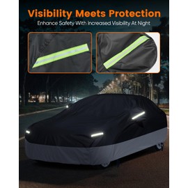 NEVERLAND Sedan Car Cover Waterproof All Weather,Car Cover Windproof Dustproof UV Protection Scratch Resistant Indoor Outdoor Univers,Full Exterior Covers Fit for Sedan(197-208 inch)