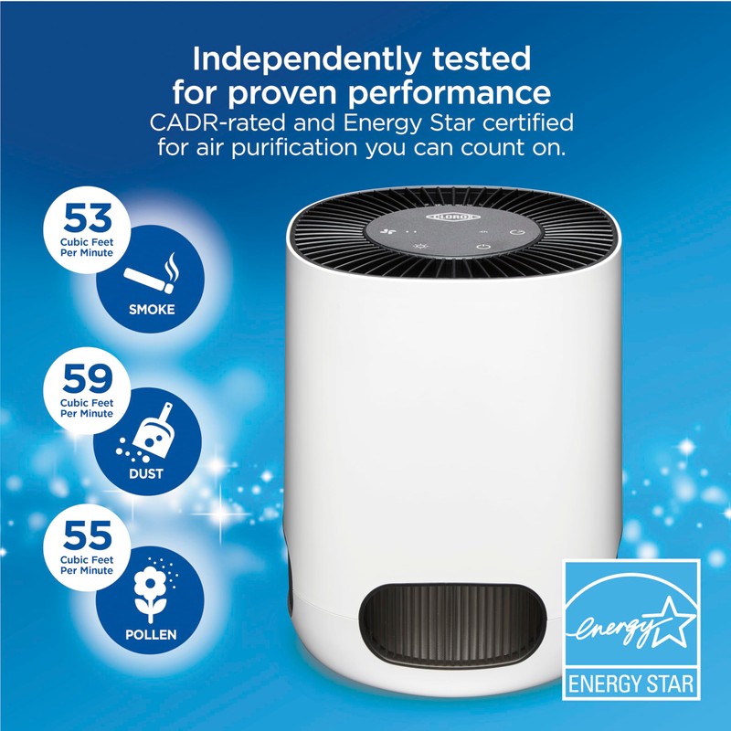 Clorox Air Purifiers for Bedroom Home, True HEPA Filter, Small