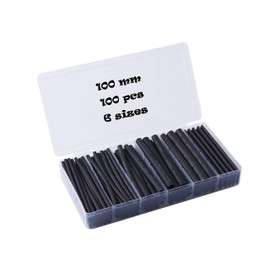 HimaPro 3:1 Dual Wall Adhesive Lined Heat Shrink Tubing Assortment Kit, 100pcs x 100mm long