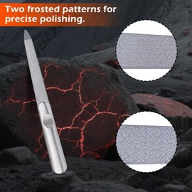 Premium Metal Nail Files for Natural Nails Stainless Steel Fingernail and Toe Nail File Set for Women and Men Durable Carborundum Surface for Long-Lasting Use