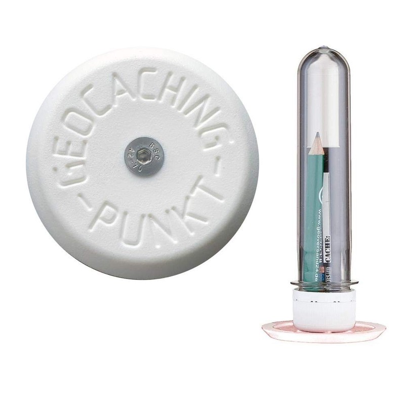geo-versand Geocaching D5 Heavy Hiding Post Box + Survey Point