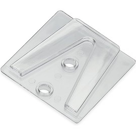 Holiday Lighting Outlet Parapet Clip, Flat Surface Clip to Be Used with Shingle Tab for Christmas Lights, Glue or Screw to Surface, Pack of 100