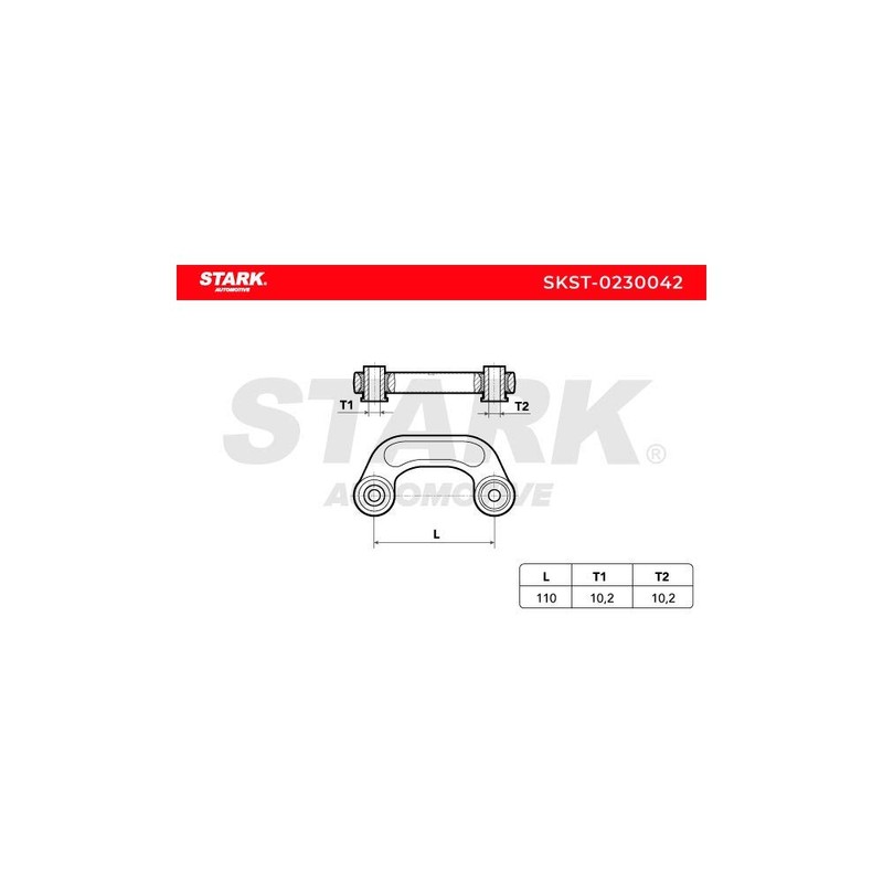STARK SKST-0230042 Rod/Strut, Stabiliser Bar Brace, Bar Bar, Front Stabiliser