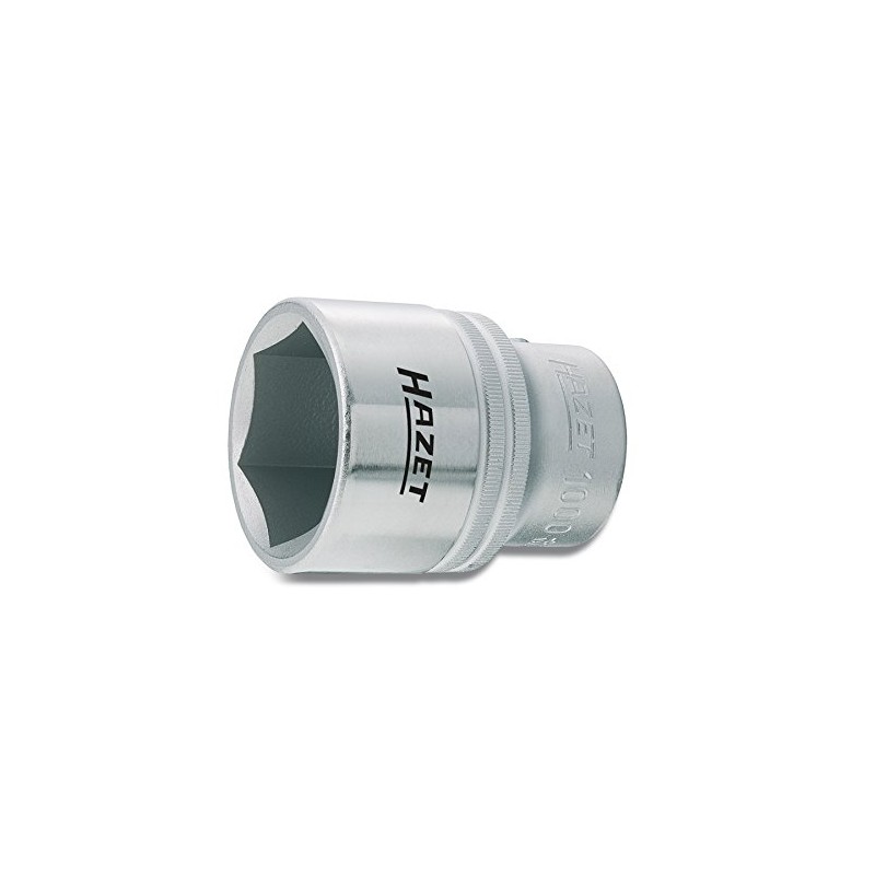 HAZET 1000-30 55 mm 6-Point Hexagon Profile Socket - Chrome-Plated/Polished