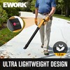 EWORK Small Leaf Blower Cordless 200 MPH Mini Electric Leaf
