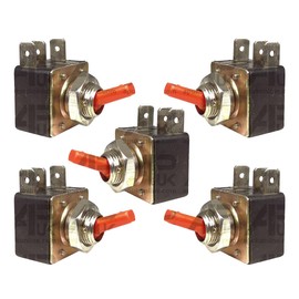 APUK 5x Red Hazard Warning Light Switch Toggle Replacement for Case IH Ford John Deere Tractor