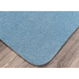 Garland Rug Cabernet Nylon Washable Bath Rug, 24-Inch by 40-Inch, Basin Blue