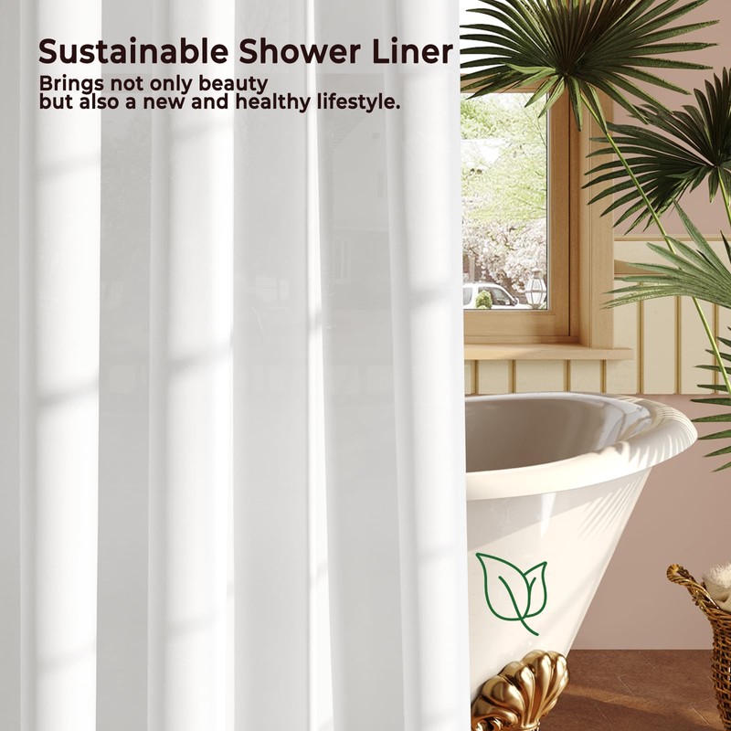 Vinabo White 180 x 200 cm Anti-Mould Polyester Fabric Waterproof