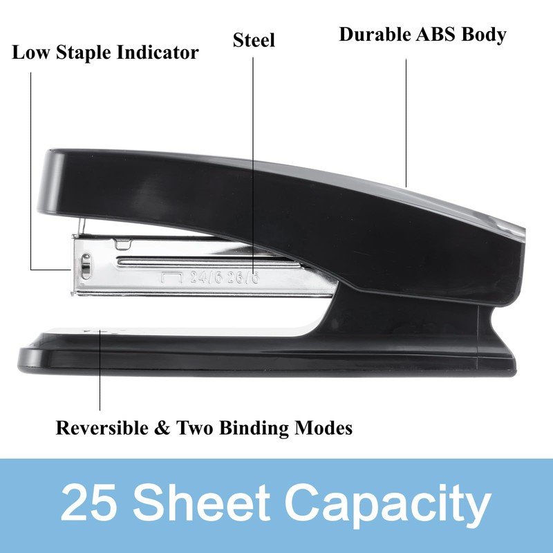 M&G Desktop Stapler Basic Stapler with 25 Sheet Capacity, Two