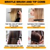 Soodyoow Pack of 3 Sleek Bun Brush, Black Sleek Braid